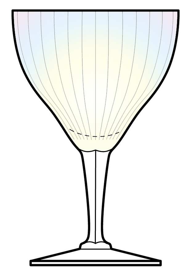 Rainbow Water Goblet by Fostoria-1