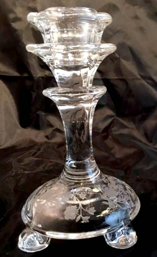 Rambler (Stem 6012, No Trim) 5" Single Light Candlestick by Fostoria-1