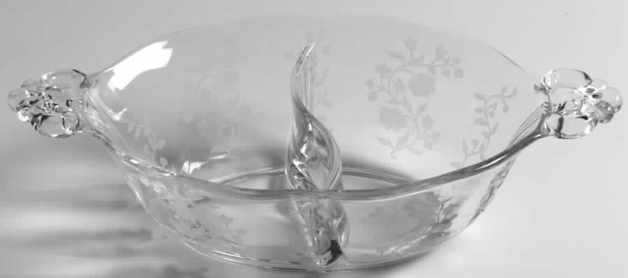 Rambler (Stem 6012, No Trim) Divided Mayonnaise Bowl Only by Fostoria-1