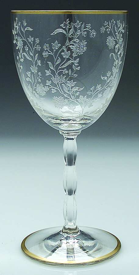 Rambler (Stem 6012, Gold Trim) Water Goblet by Fostoria-1