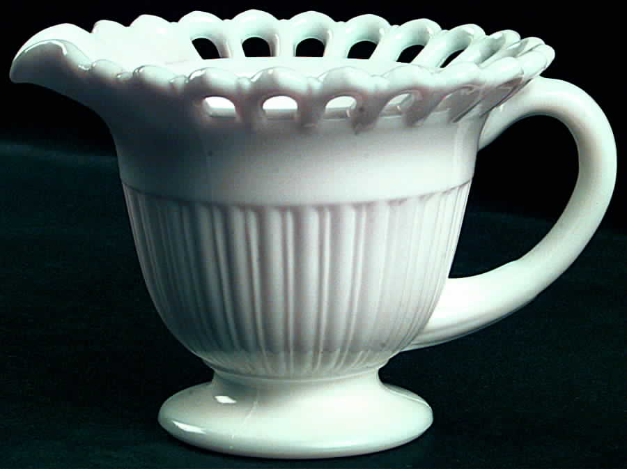 Randolph Milk Glass Creamer by Fostoria-1