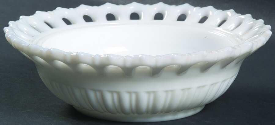 Randolph Milk Glass 6" Nappy by Fostoria-1