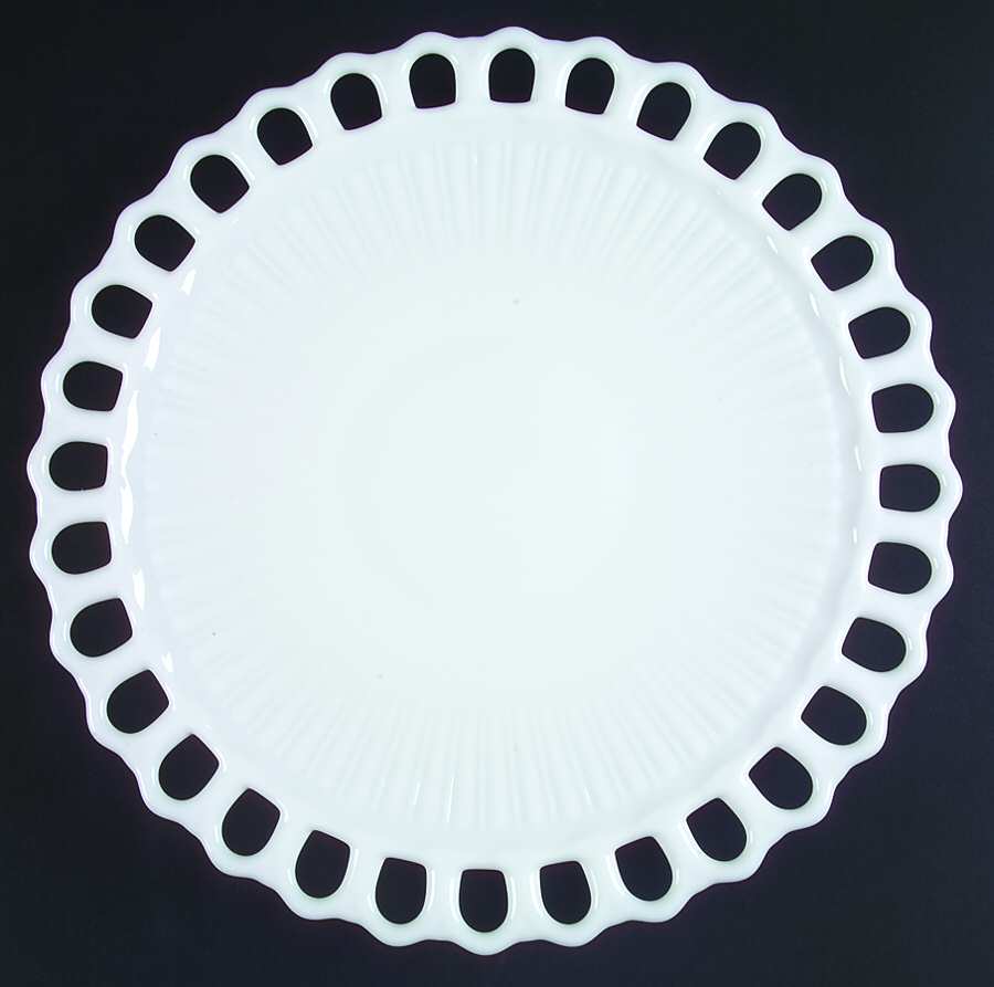 Randolph Milk Glass Buffet Plate by Fostoria-1