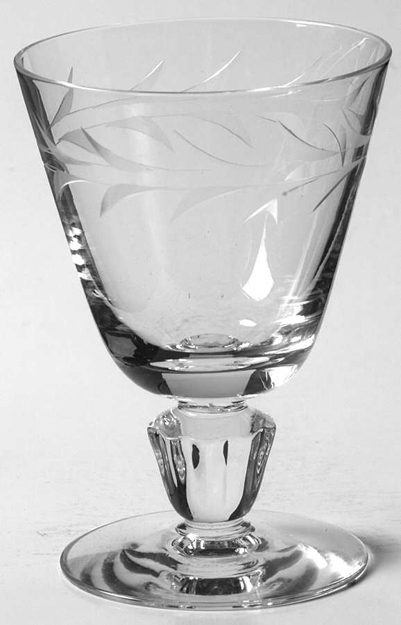 Regal (Gray Cutting #842) Wine Glass by Fostoria-1