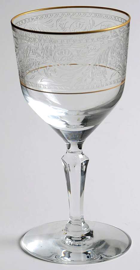 Renaissance (Stem 6111, Gold Trim) Claret Wine by Fostoria-1