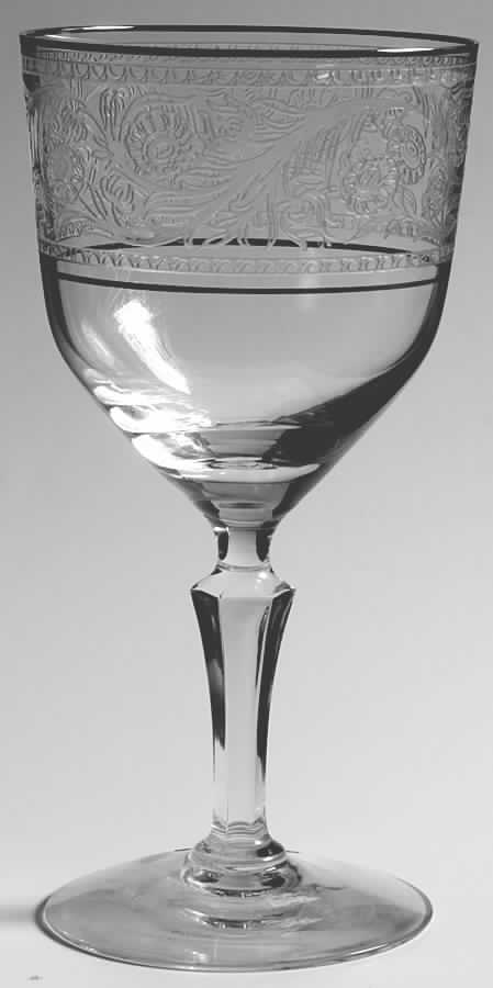 Renaissance (Stem 6111, Platinum Trim) Water Goblet by Fostoria-1