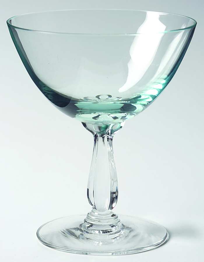 Rhapsody Turquoise Champagne/Tall Sherbet by Fostoria-1