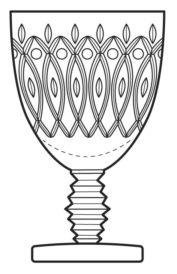 Rhythm Water Goblet by Fostoria-1