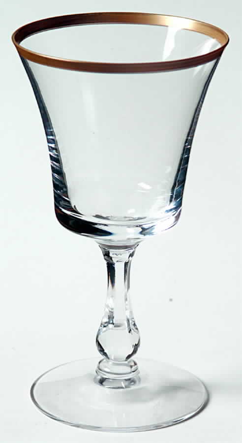Richmond (Newer, Gold Trim, Stem 6097) Wine Glass by Fostoria-1
