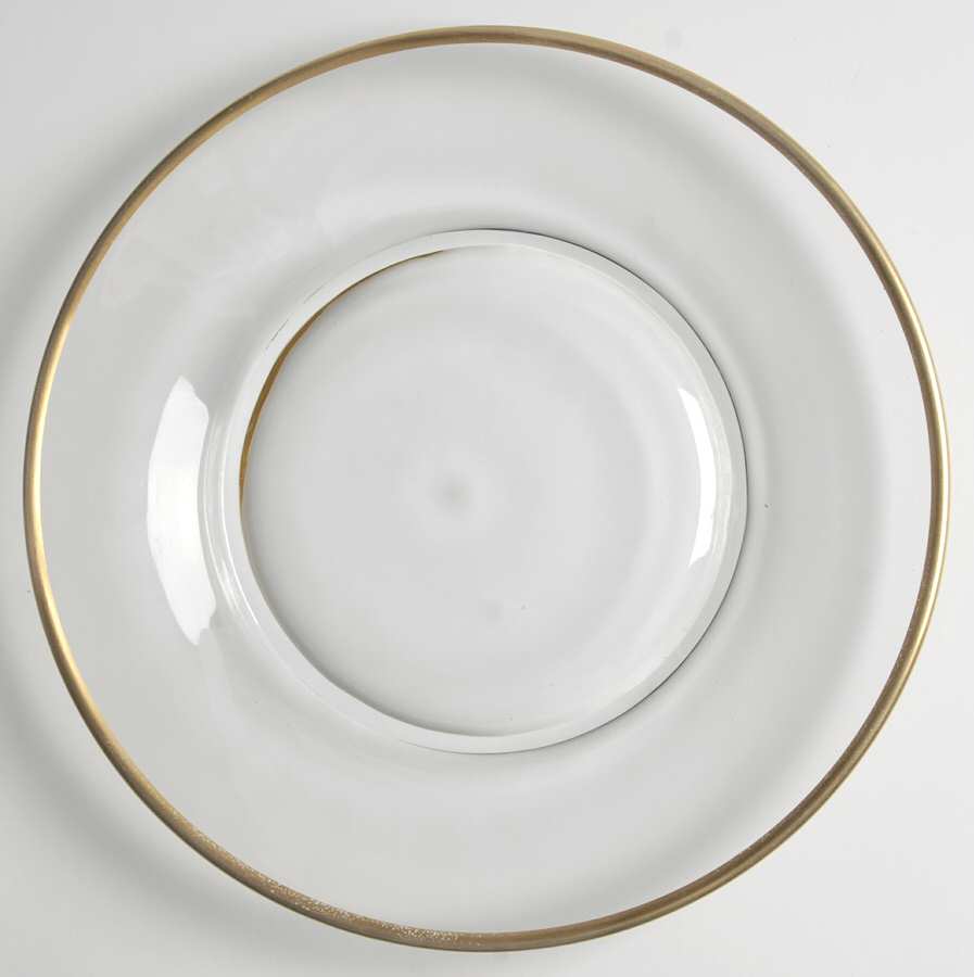 Richmond (Newer, Gold Trim, Stem 6097) 7" Salad Plate by Fostoria-1