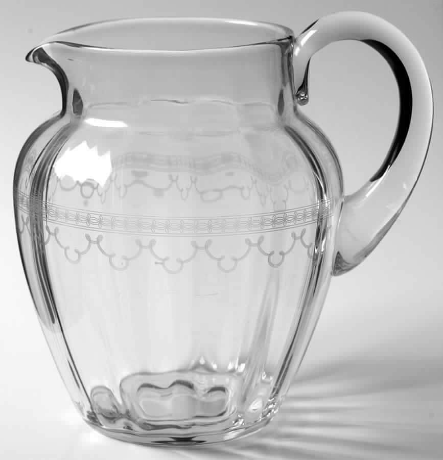 Richmond (Older, Etched, Stem 5082) 76 Oz Jug by Fostoria-1