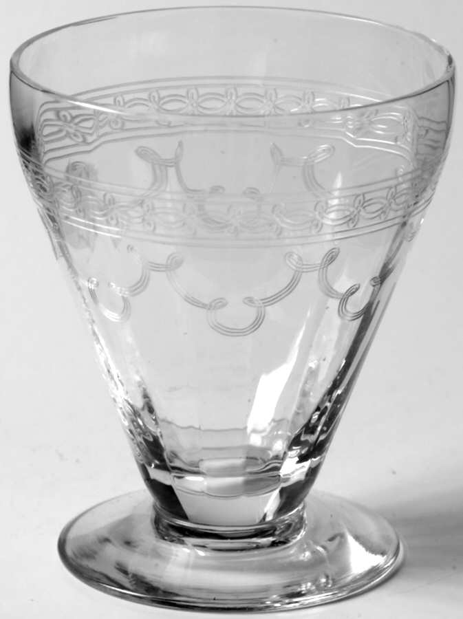 Richmond (Older, Etched, Stem 5082) 2 1/2 Oz Footed Tumbler by Fostoria-1