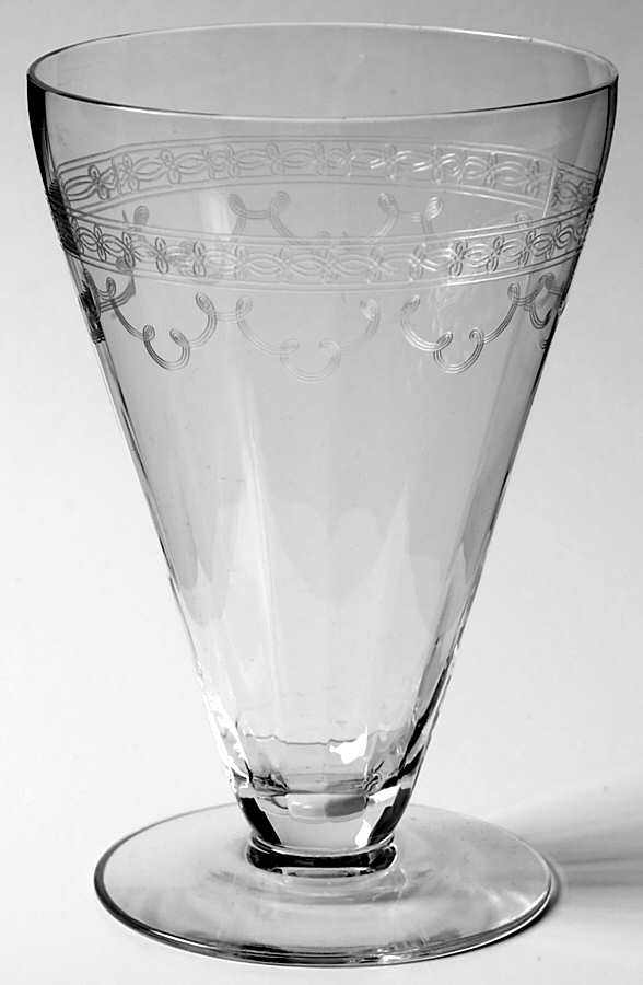 Richmond (Older, Etched, Stem 5082) 10 Oz Footed Tumbler by Fostoria-1
