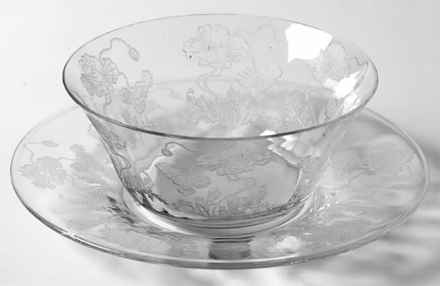 Rogene Clear Finger Bowl & Underplate by Fostoria-1