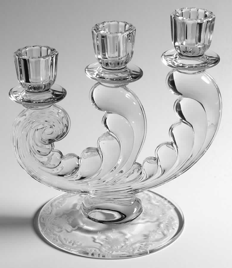Romance 3 Light Candlestick by Fostoria-1