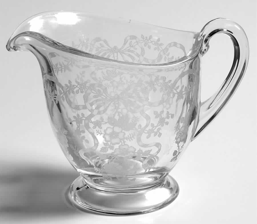 Romance Footed Creamer by Fostoria-1