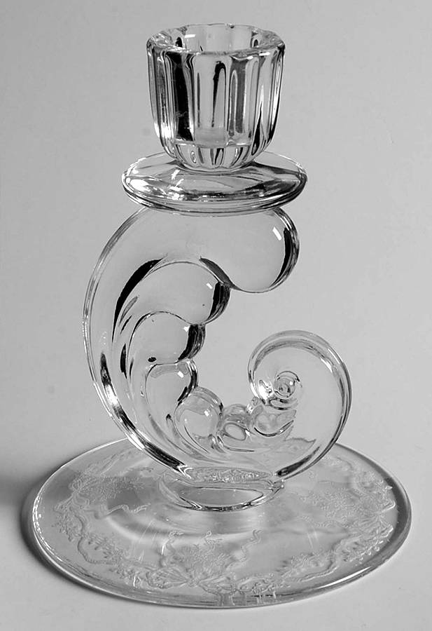 Romance 5" Single Light Candlestick by Fostoria-1