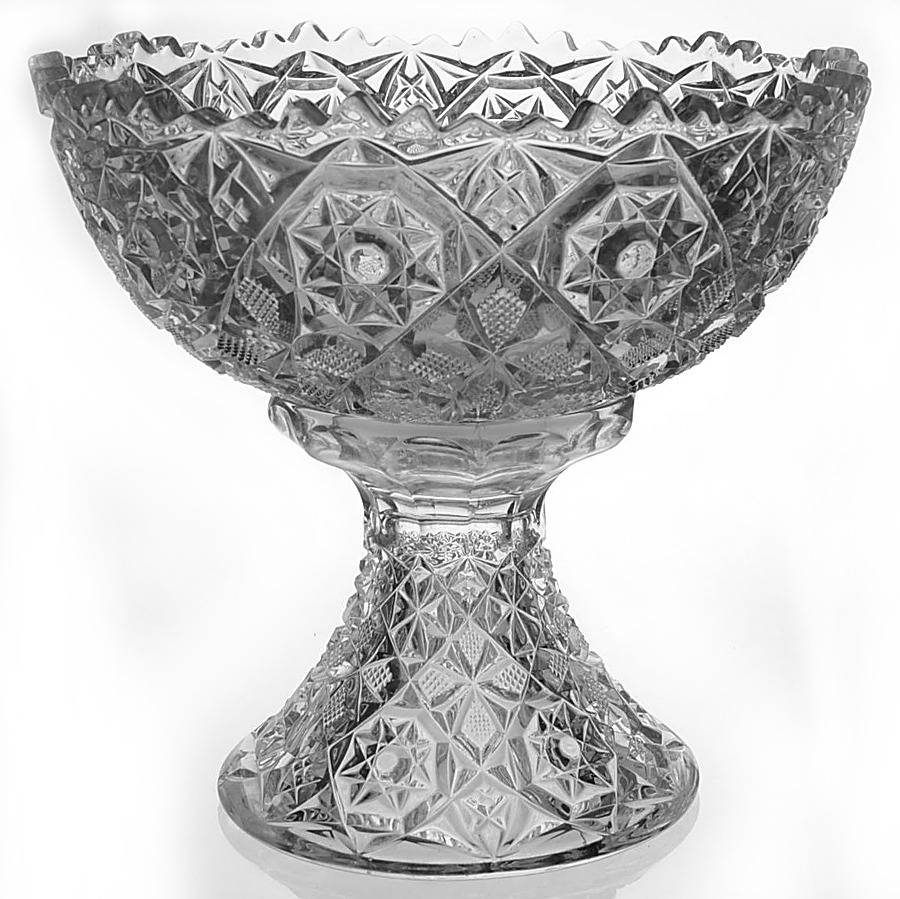 Rosby Clear Small Punch Bowl with Stand by Fostoria-1