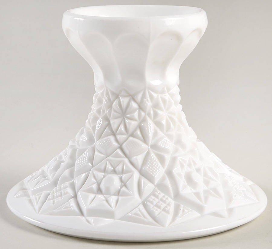 Winburn Milkglass Punch Bowl Stand by Fostoria-1