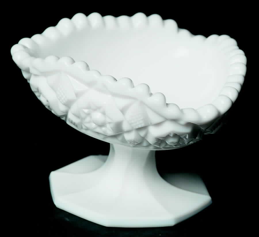 Winburn Milkglass Open Jam/Jelly by Fostoria-1