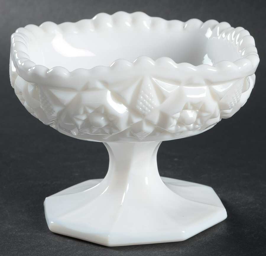 Winburn Milkglass Open Jam/Jelly by Fostoria-1