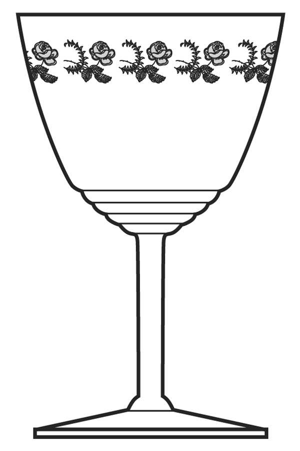 Rosemary Water Goblet by Fostoria-1