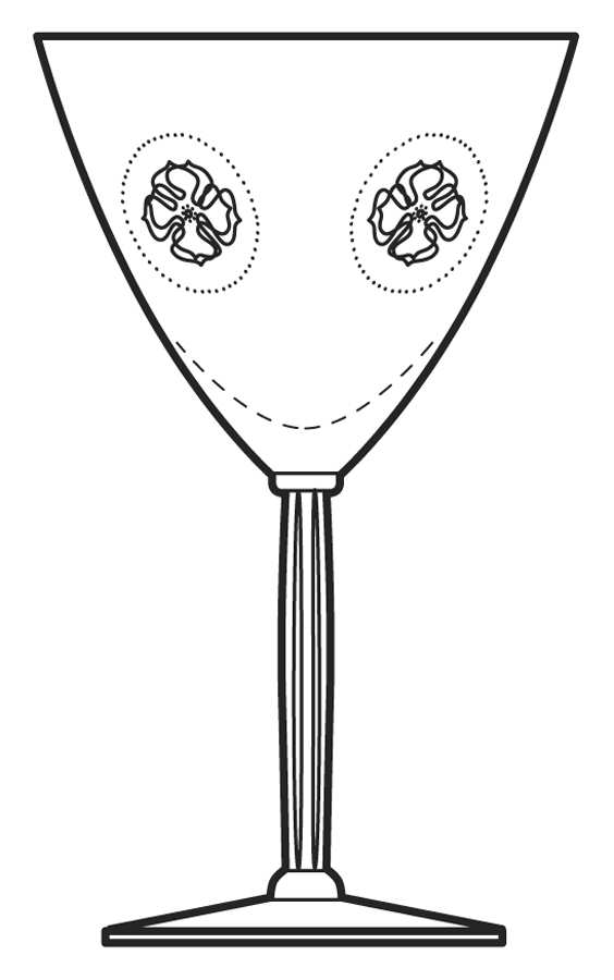 Rosette Water Goblet by Fostoria-1