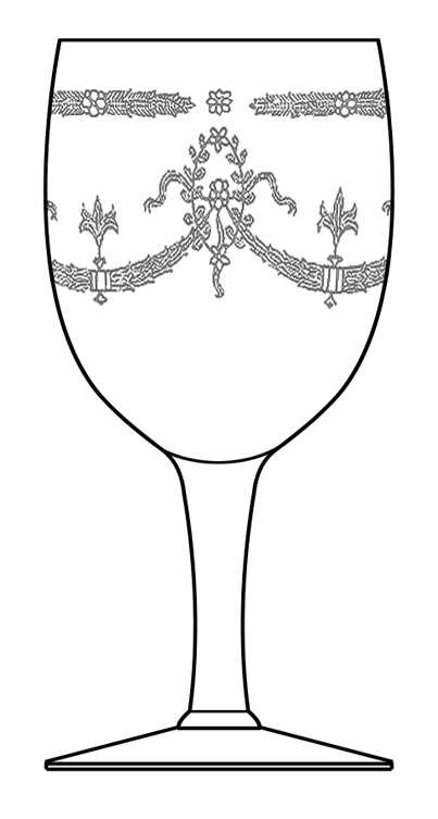 Rosilyn Water Goblet by Fostoria-1