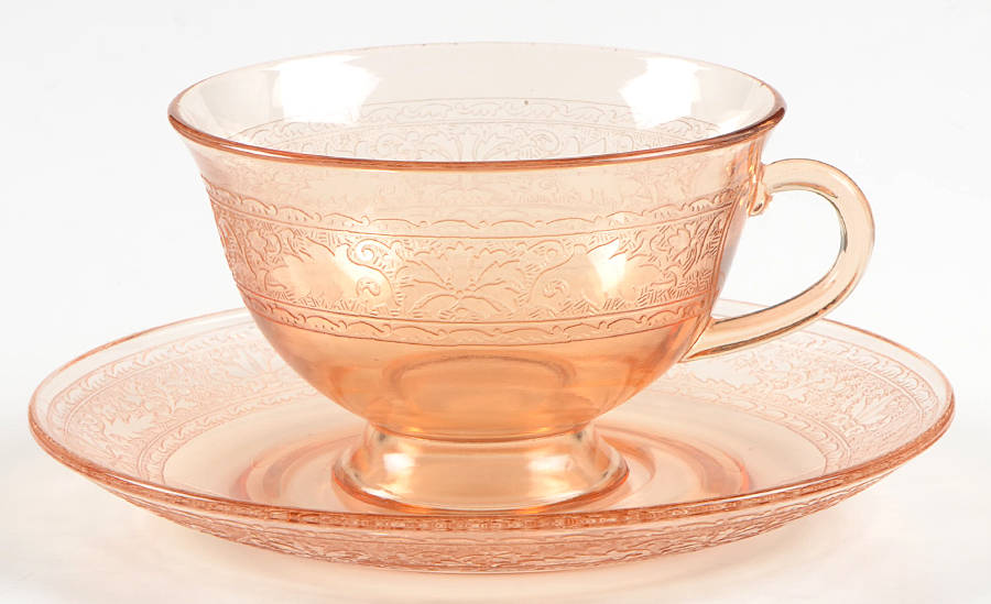 Royal Amber Cup and Saucer Set by Fostoria-1