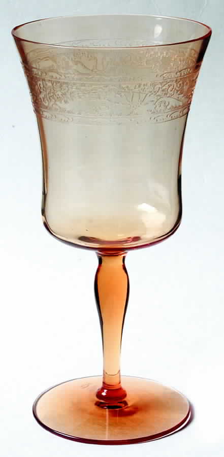 Royal Amber Water Goblet by Fostoria-1
