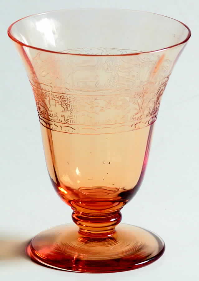 Royal Amber 2 1/2 Oz Footed Tumbler by Fostoria-1