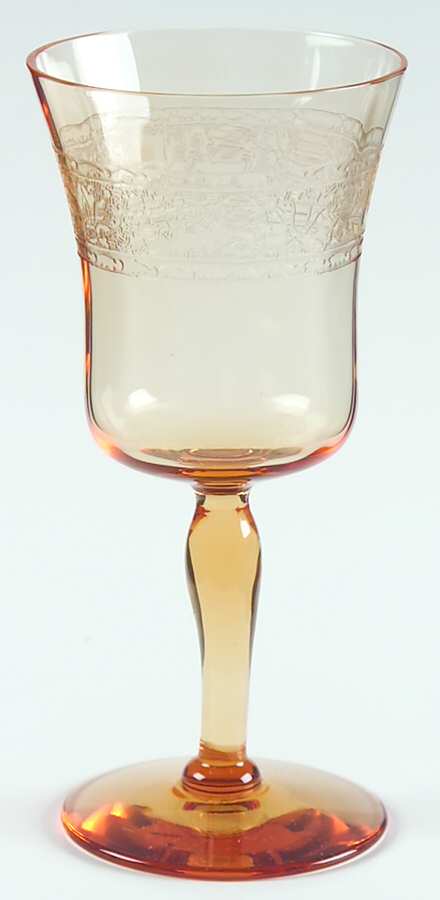 Royal Amber Wine Glass by Fostoria-1