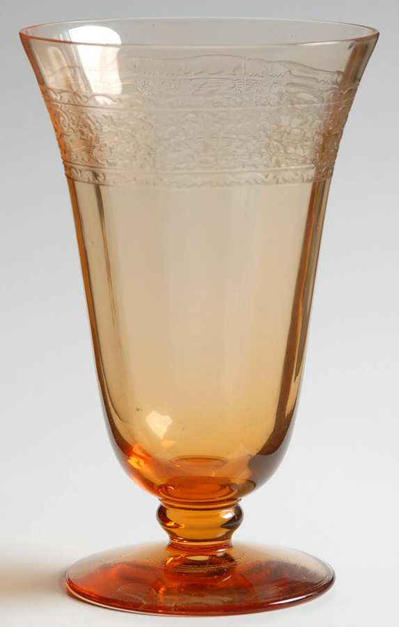 Royal Amber 9 Oz Footed Tumbler by Fostoria-1