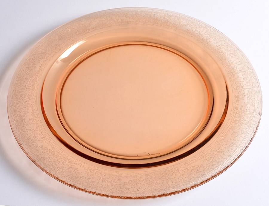 Royal Amber 14" Chop Plate by Fostoria-1