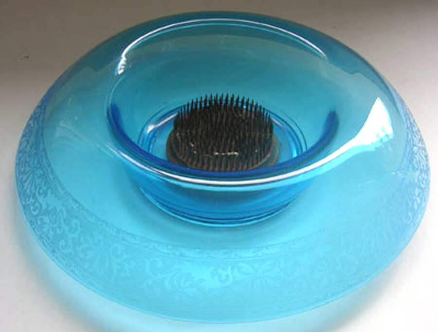 Royal Blue Console Bowl by Fostoria-1