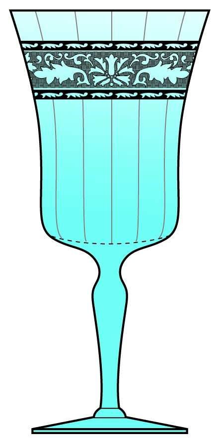 Royal Blue Water Goblet by Fostoria-1