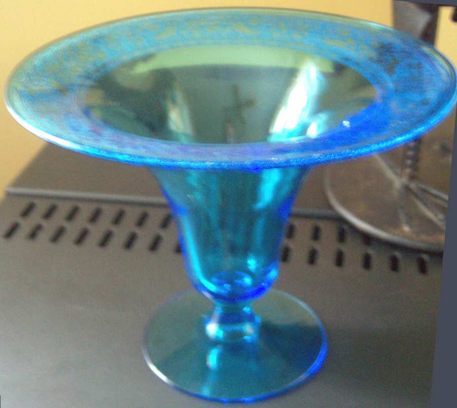 Royal Blue 7" Flared Vase by Fostoria-1
