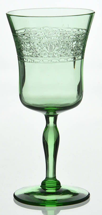 Royal Green Wine Glass by Fostoria-1