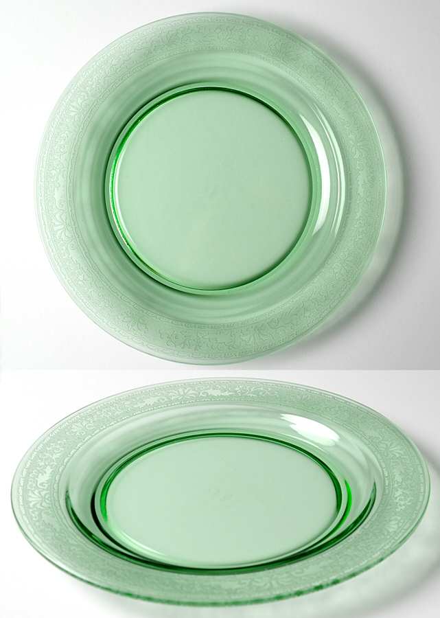 Royal Green Luncheon Plate by Fostoria-1