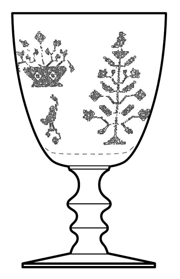Sampler (Stem #6025) Water Goblet by Fostoria-1