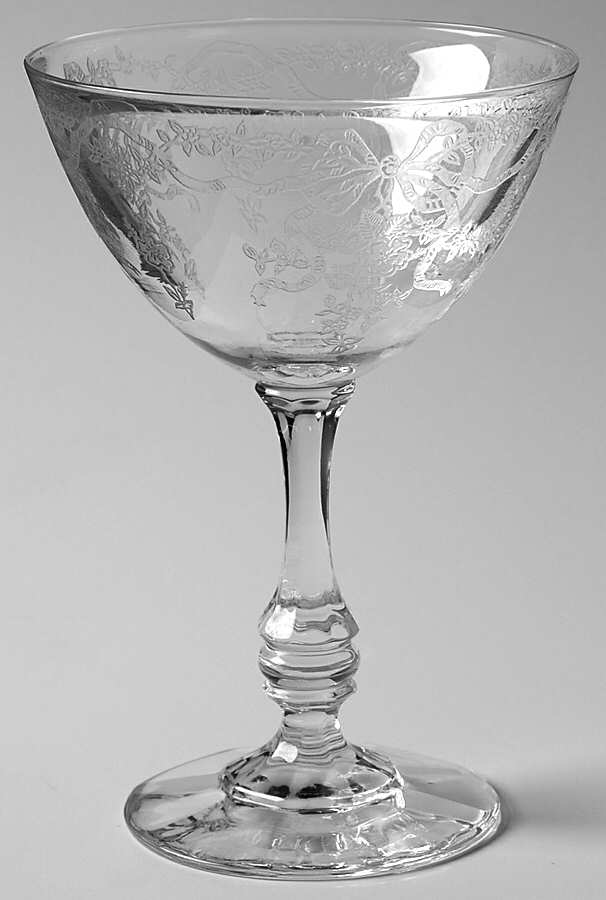 Satin Ribbon Champagne/Tall Sherbet by Fostoria-1