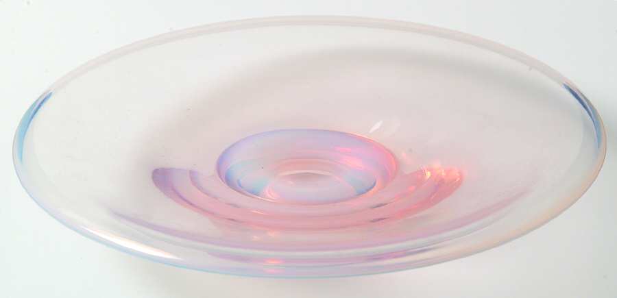 Seascape Pink (Coral Sand) Round Mint Tray by Fostoria-1