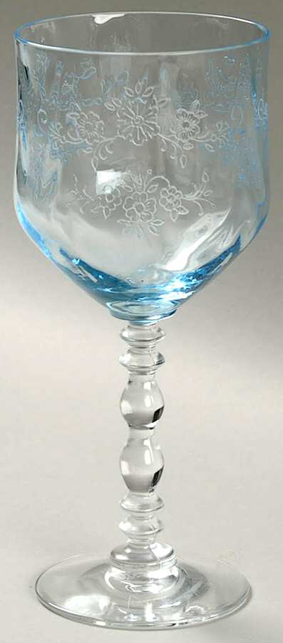 Serenity Blue Claret Wine by Fostoria-1