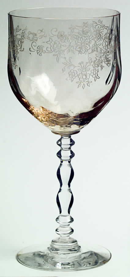 Serenity Yellow Water Goblet by Fostoria-1