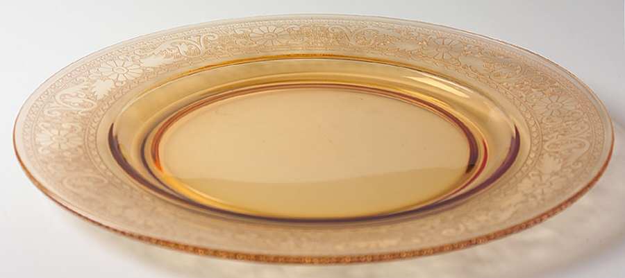 Seville Amber Large Dinner Plate by Fostoria-1