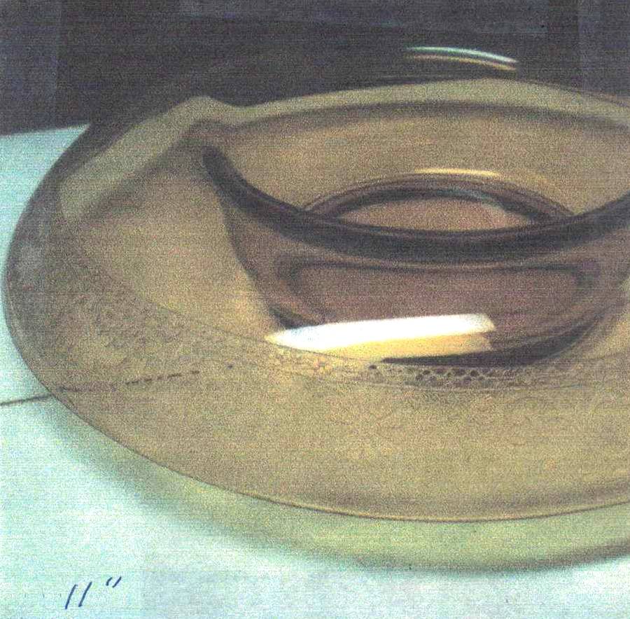 Seville Amber 11" Rolled Edge Bowl by Fostoria-1