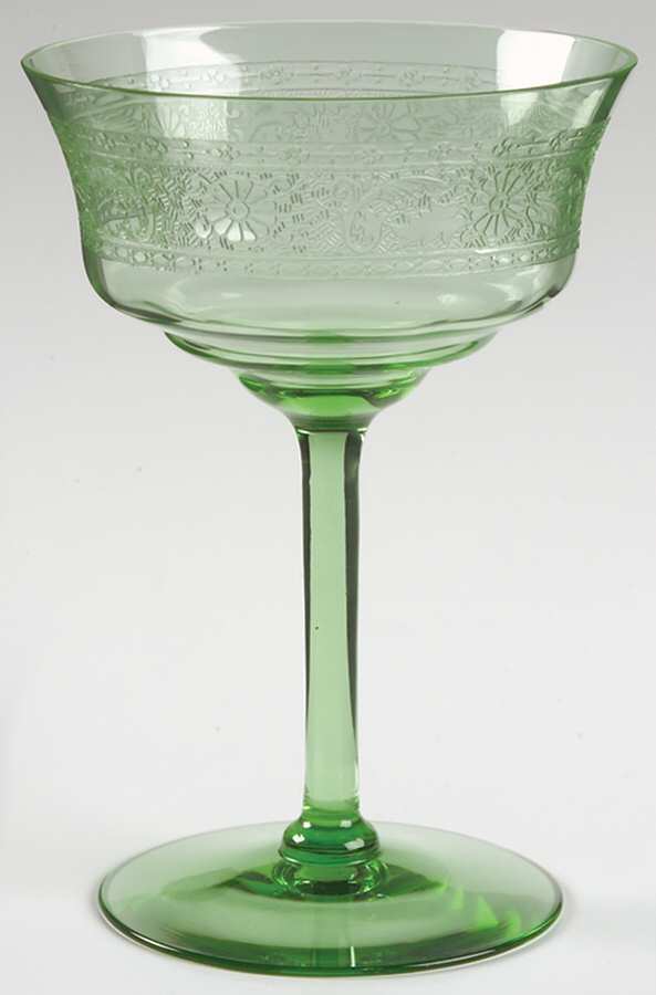 Seville Green Champagne/Tall Sherbet by Fostoria-1