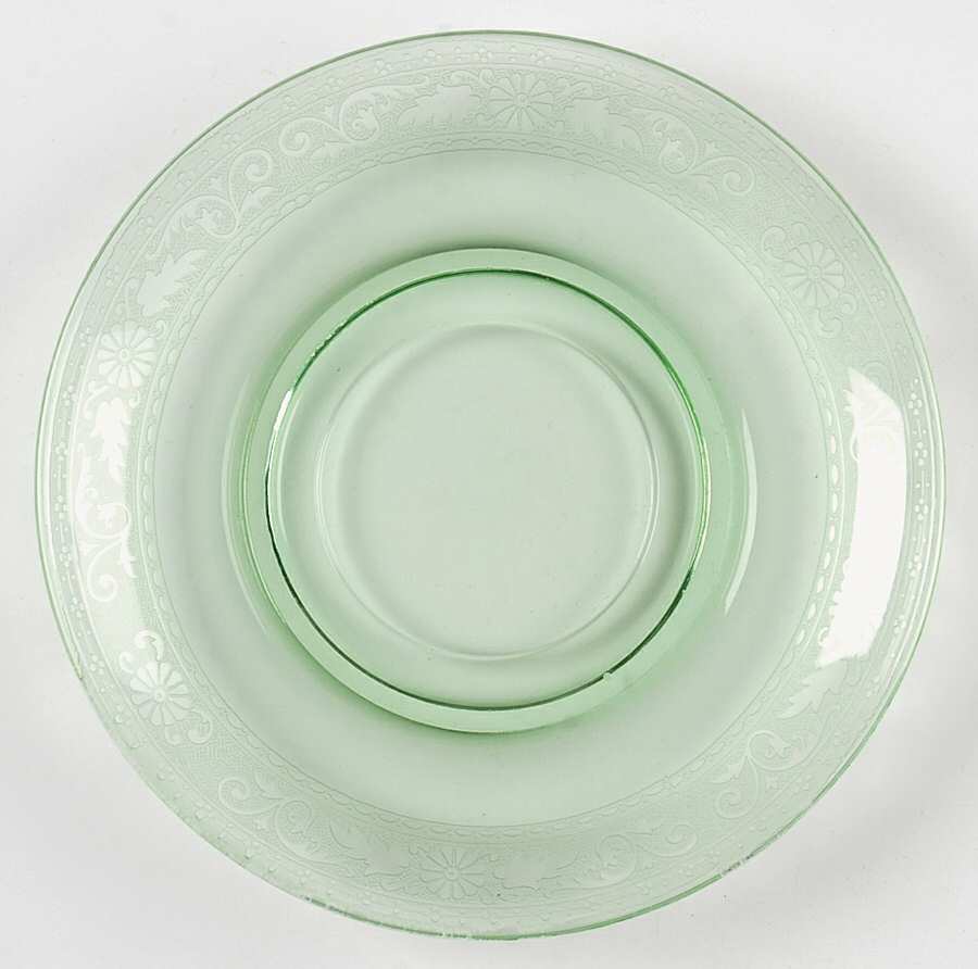 Seville Green Saucer Only by Fostoria-1