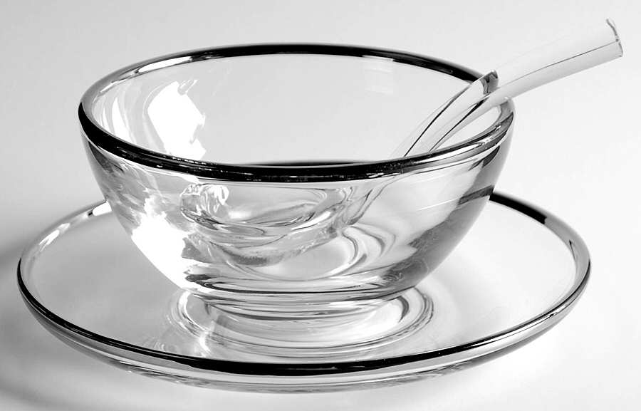Sheffield Mayonnaise Bowl, Underplate and Ladle by Fostoria-1