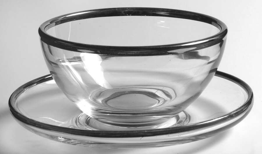 Sheffield Mayonnaise Bowl and Underplate by Fostoria-1